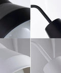 Modern Iron Shade Angle Adjustable Wall Sconces Comes with Switch Easy Wall Light for Study Bedroom Living Room Wall Lighting Fixture Modern Chandeliers (Black) close-up details.