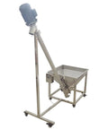 Inclined Screw Conveyor Feeder For Powders And Granules, 441 To 661 Lb Per Hour Capacity, Stainless Steel Construction, 1100W 220V