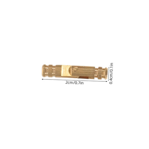 Sleek Hidden Brass Barrel Hinges For Jewelry Boxes And Wooden Cabinets, 25-Piece Set, showing a single hinge with measurements