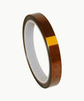 Kapton-Style Polyimide Film Tape, 1 Mil Thick, Half-Inch Wide, 36 Yards, Amber and Transparent, Silicone Adhesive