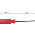 Top Shelf Torx Security Screwdriver Set With Magnetized Precision Bits Crafted From Hella Durable Chrome Vanadium Steel with red handle.