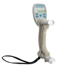 Digital Hand Dynamometer Grip Strength Tester With Isometric Force Measurement In Psi For Rehab And Physical Therapy Programs Delivers Pro Grade Readouts With Electronic Load Sensors And Top Notch Accuracy, grey plastic with strap