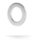 Made In USA M14 Oil Drain Plug Crush Washers 14mm Seal Ring, aluminum gasket for Acura Honda Kia Hyundai, floating view.