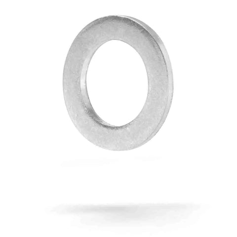 Made In USA M14 Oil Drain Plug Crush Washers 14mm Seal Ring, aluminum gasket for Acura Honda Kia Hyundai, floating view.