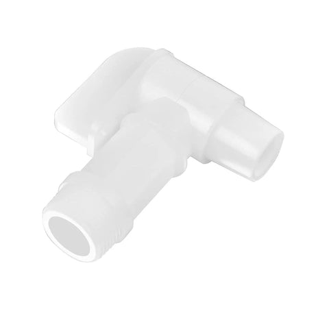Plastic Drum Spigot Faucet For 5 And 6 Gallon Jugs, One Inch Thread, Three Quarter NPT, Durable Polyethylene in white