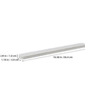 Bottom Mount Drawer Glides With Ball Bearing Construction 8 Pack White Plastic Quiet Soft Close Drawer Slides, 10.38 inches size