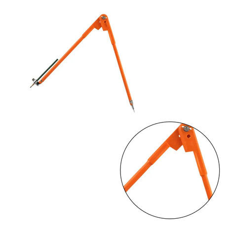 Heavy Duty Adjustable Carpenter Scribing Divider Precision Woodworking Marking Compass Rock Solid Zinc Alloy Layout Tool angled view with sharp point