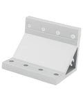 Four Piece Heavy Duty Aluminum Profile Corner Bracket Set For 90 Degree Joints With Inside Fasteners 53x53x72mm Rust Resistant Alloy