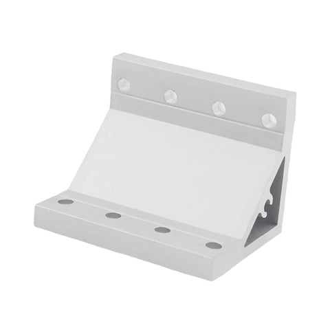 Four Piece Heavy Duty Aluminum Profile Corner Bracket Set For 90 Degree Joints With Inside Fasteners 53x53x72mm Rust Resistant Alloy