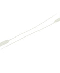 Real Deal White Cable Ties With Integrated Label Markers 2 Pack 420Mm Nylon Zip Straps lying flat on a surface for organizing wires.