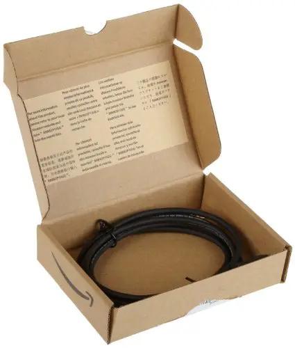 Premium High Speed Usb Extension Cable Male To Female Six And A Half Feet Long in an open box with packaging details visible.
