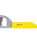 Pro Grade PVC Saw With 12 Inch Blade And Level Vial, Cast Aluminum Handle, 45 And 90 Degree Markings, Cuts PVC, ABS, Plasterboard, Plywood And General Purpose Materials.