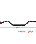 Brass 37G Side Frame Set For 1 By 18 Scale RC Car Chassis, dimensions and weight details shown on image, lightweight design.