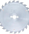 Beefy Carbide Tipped Ripping Blade For 12 Inch Diameter 24 Teeth 18 Degree Hook 30mm Bore Flat Top Grind Delivers Straight Cuts