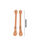 Premium Leather Spur Straps For Horse Riding, Adjustable Retro Western Style With Six Holes, Built To Last Aluminum Buckles, 2 Pack