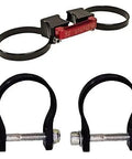 Rad Black Quick Release Fire Extinguisher Mount Rollbar Kit featuring secure clamps for 1.85 inch rollbar tubing.