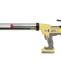 Caulking Gun Sausage Tube Conversion Kit For DCE5801 Works With DCE560 And DCE570 showing clear adhesive holder tube