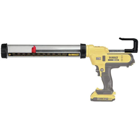 Caulking Gun Sausage Tube Conversion Kit For DCE5801 Works With DCE560 And DCE570 showing clear adhesive holder tube