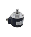 Rugged 58mm Optical Incremental Encoder With 5 Vdc Line Driver And 1000 Ppr, IP65 Waterproof, Stainless Steel Shaft, Mechanical Rotary Encoder For Industrial Control Systems And Tough Environments side view