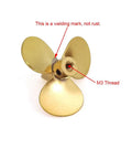 3 Blade Copper Propeller For RC Scale Boats With 3mm Shaft M3 Thread 24mm 26mm And 28mm Sizes Right Hand 26mm RH