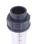 Plastic Rotameter Water Flow Meter With 300 To 3000 Liters Per Hour Range, DN 25 Tube, LZS 25 Model, Float Type, connector view