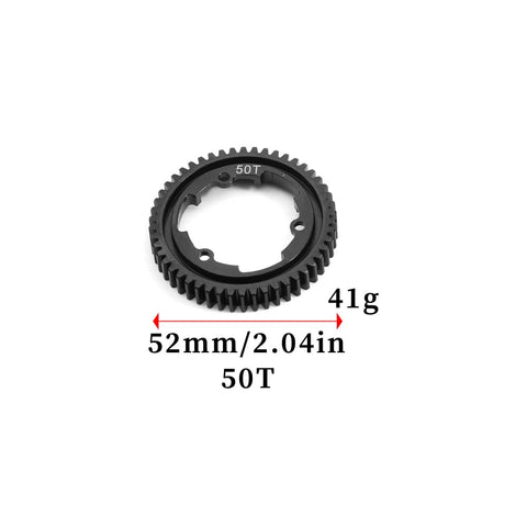 Beefy 50T Spur Gear With 18T 20T 22T Pinions In 1.0M Hardened Steel, Drop-In Upgrade For XMAXX XRT XO-1 Maxx E-REVO 2.0 VXL, CNC Machined For Precision, Smoother Spin And Hardcore Durability