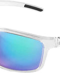 Pompano Anti Fog Safety Glasses With Lightweight Frame Hydrophilic Lenses UV Blocking Impact And Scratch Resistant Green Mirror