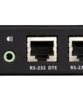 Single Port DVI KVM Over IP Switch With Dual Monitor Support And Rack Mountable Design At Full HD Resolution interface showing DVI and USB ports.