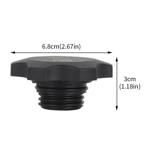 Dodge Ram Jeep Chrysler Engine Oil Filler Cap Replacement Direct Fit 1997 2003 side view dimensions 53010654AA 04648831AA