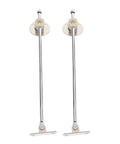 Drop Leaf Lid Support Hinges For Flap Doors Four Pack Metal Cabinet Hardware Keeps Cabinets Quiet No Slam And Safe With Smooth Close For Small Kitchen Cabinets Sized Nine Point Zero Five By One Point Four Three By Zero Point Three Nine Inches, metal lid supports