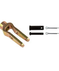 Slack Adjuster Double Pinned Straight Clevis Pin Kit With Pins Beefed Up For Air Brake Chambers Five Eighths Inch Diameter Eighteen Threads Per Inch Replace R810019 Freightner A6809960540 TDA R810009