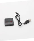 3.7V LiPo Battery Charger For RC Quadcopters 5 In 1 Portable Station with USB cable on white background