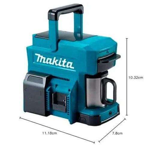 Cordless Coffee Maker For 18V LXT And 12V Max CXT Batteries, Tool Only, Compact Design, Includes Permanent Drip Filter, Teal Color