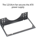 Internal DIY SFX Power Supply Mounting Bracket For 12cm And 14cm Fans Metal Support Stand For Custom PC Cooling Upgrades