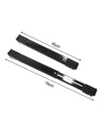 Premium Black Furniture Movers With Wheels And Heavy Duty Stainless Steel Sliders For Easy Washing Machine Relocation And Appliance Mobility Plus Sofa Lifting Kit in black, 70cm long, 45cm wide, designed for easy furniture mobility.