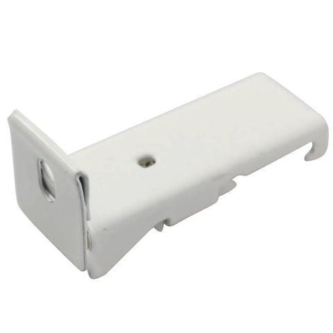Adjustable Curtain Track Side Mounted Fixing Buckle Kit, 10 Pack, Metal Ceiling Clips 22x20x52mm, white side bracket