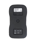 Q200 wireless crane remote control transmitter, black handheld with two top buttons and model label, IP65/CE markings.