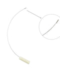 Time Saving Needle Threader For Sewing Machines With Ergonomic Grip And Sturdy Construction A Handy No Fuss Threading Tool For Home Sewers And Pros To Quickly Thread Thick Or Fine Threads In Garment Making And Fabric Repairs. Curved metal sewing machine needle threader with grip