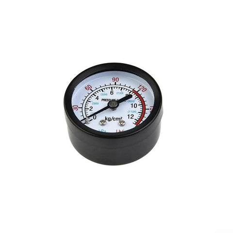 Air Compressor Pressure Gauge Quarter Inch Thread 0 To 180 PSI 0 To 12 Bar Manometer Big Easy Read Dial in home garage tools