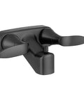 Rv Tub And Shower Faucet Diverter Valve With Winged Levers Matte Black Finish for seamless temperature control and splash-free water flow