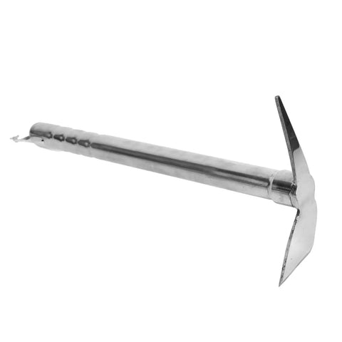 Two In One Stainless Steel Garden Hoe And Pickaxe Tool For Planting And Weeding, lightweight hand tool with stainless steel construction.