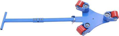 Heavy Duty Machinery Transport Skates Featuring Carbon Steel Frame And 360 Swivel Pu Casters For Smooth Gliding Operation.