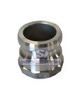 Badass Heavy Duty Aluminum Quick Disconnect Male Coupler X Female NPT Pipe Fitting For Trash Pumps And Vacuum Trucks, 1.5 Inch, aluminum body