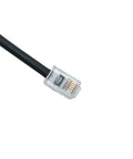Replacement Handheld Mic Cable For Yaesu Radios Stretchable 24 Inch Mic Cord Compatible connector close-up view.