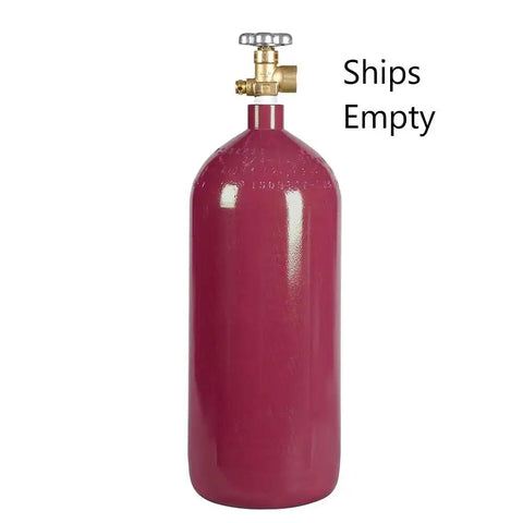 40 Cu Ft Steel Argon Cylinder With CGA580 Valve For TIG And MIG Welding Grab And Go Portable Tank with Ships Empty text