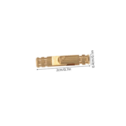 Close-up of a brass hinge from the 25 Piece Brass Concealed Jewelry Box Hinge Set With Invisible Barrel Design For Wooden Boxes And Cabinets