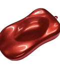 Pro Grade Mahogany Metallic Basecoat And Midcoat Paint in a Solid Gallon Dead Ready to Spray with Quality Reducer tossed in, glossy red sample.