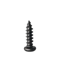 Single Pan Head Phillips Wood Screw Size Eight By One Half Inch Black Oxide Coated For Deep Grips In Woodworking 100 Pack Corrosion Resistant