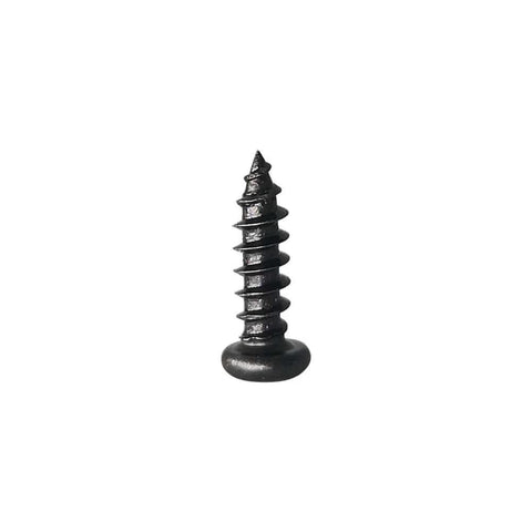 Single Pan Head Phillips Wood Screw Size Eight By One Half Inch Black Oxide Coated For Deep Grips In Woodworking 100 Pack Corrosion Resistant