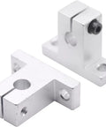 Set Of 4 SK30 30mm Linear Bearing Rail Supports For CNC Router Tables SH30A Pro Grade Linear Motion Guides For Smooth Gantry Travel And A Reliable Shaft Rail Setup. Aluminum SK30 30mm rail support blocks for CNC router gantry shafts.